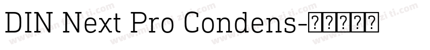 DIN Next Pro Condens字体转换